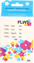 FLWR HP 934XL / 935XL Multipack zwart en kleur Front box