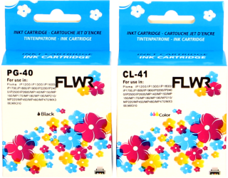 FLWR Canon PG-40 / CL-41 Multipack zwart en kleur