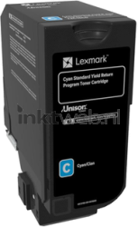 Lexmark 74C2SC0 cyaan Product only
