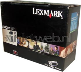 Lexmark X642H31E zwart Front box