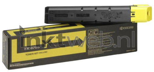Kyocera Mita TK-8705 geel Combined box and product
