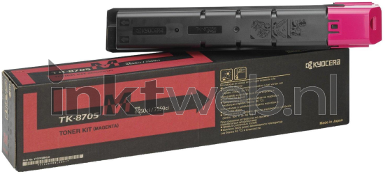 Kyocera Mita TK-8705 magenta Combined box and product