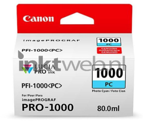 Canon PFI-1000 foto cyaan Front box