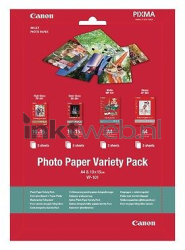 Canon  VP-101 Fotopapier Variety Pack Glans | A4 |  20 stuks Front box