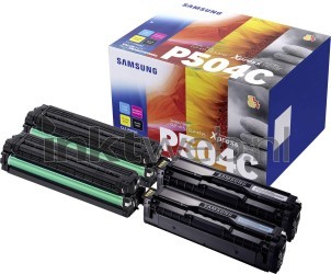 Samsung CLT-P504C Rainbow kit zwart en kleur Combined box and product
