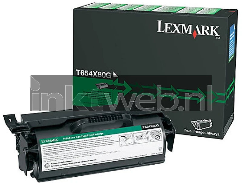 Lexmark T654X80G zwart