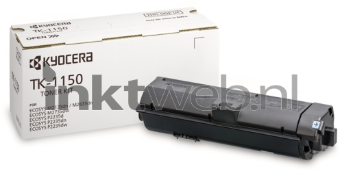 Kyocera Mita TK-1150 zwart Combined box and product