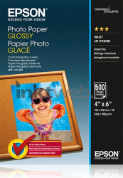Epson  C13S042549 fotopapier Glans | 10x15 | 200 gr/m² 500 stuks Front box