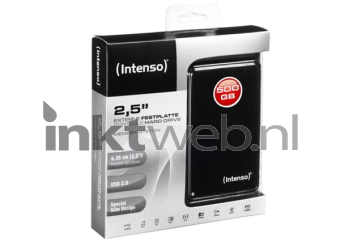 Intenso 2.5 HDD Drive 500 GB USB 2.0 zwart Combined box and product