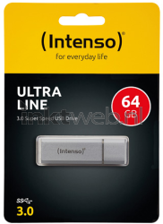 Intenso Ultra Line USB Drive 64 GB zilver Front box