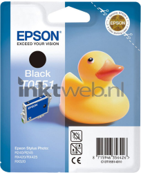 Epson T0551 zwart Front box