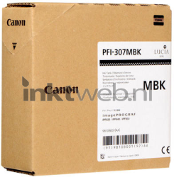 Canon PFI-307 mat zwart Front box