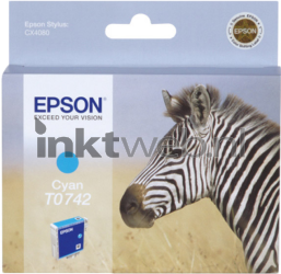 Epson T0742 cyaan Front box