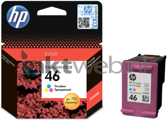 HP 46 kleur Combined box and product