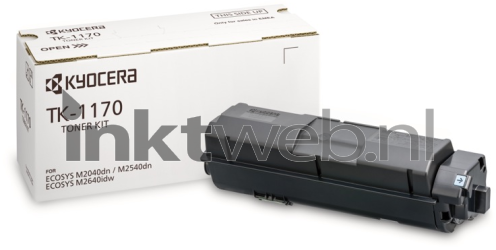 Kyocera Mita TK-1170 zwart Combined box and product