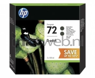 HP 72 zwart Front box