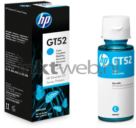 HP GT52 cyaan Combined box and product