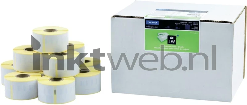 Dymo 99010 adresetiketten 24-Pack 36 mm x 89 mm wit