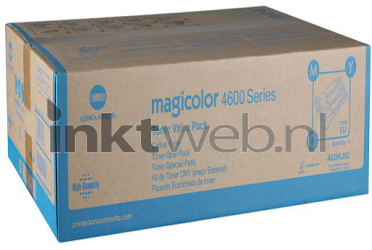 Konica Minolta 4650/4690/4695 3-pack kleur Front box