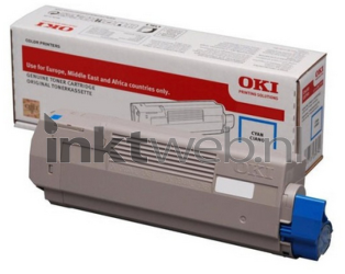 Oki C833/843 cyaan Combined box and product