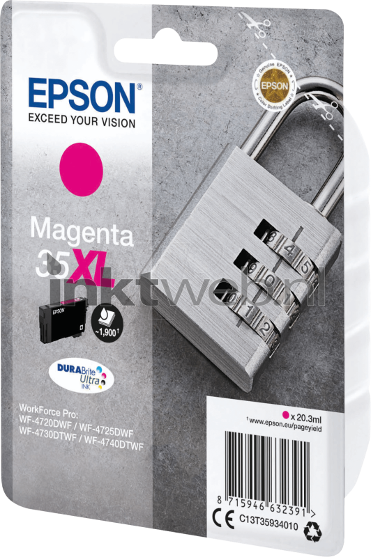 Alternatief voor de Epson 35XL Magenta –