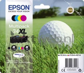 Epson 34XL multipack zwart en kleur Front box