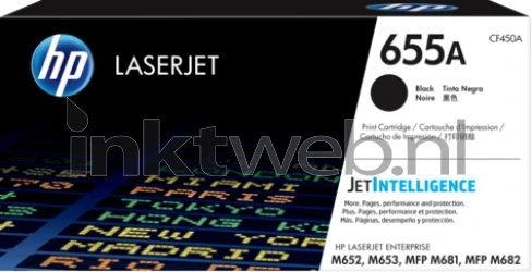HP 655A zwart Front box