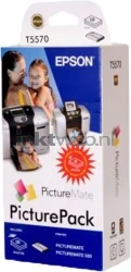 Epson T557 picturepack zwart en kleur Front box