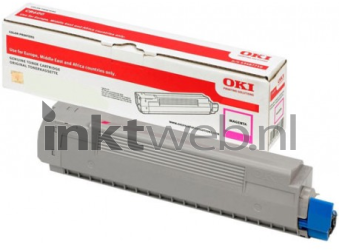 Oki C532 / MC573 Toner magenta Combined box and product