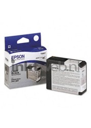 Epson T5807 licht zwart Combined box and product