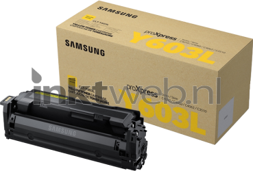 Samsung CLT-Y603L geel Combined box and product