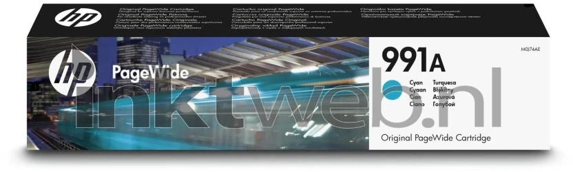 HP 991A cyaan Front box