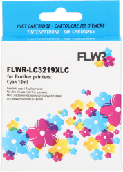 FLWR Brother LC-3219C cyaan Front box