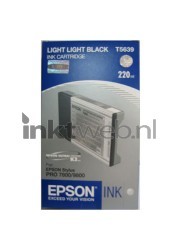 Epson T6039 licht zwart Front box