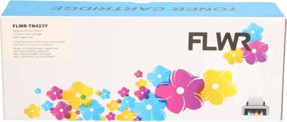 FLWR Brother TN-423 geel Front box