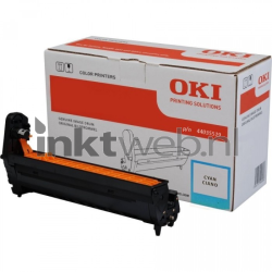 Oki C910 cyaan Combined box and product