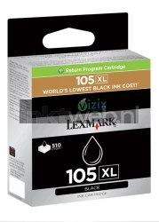 Lexmark 105XL zwart Front box