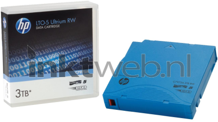 HP DC Ultrium 3 TB Data Cartridge Combined box and product