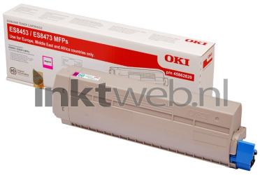 Oki 45862820 magenta Combined box and product