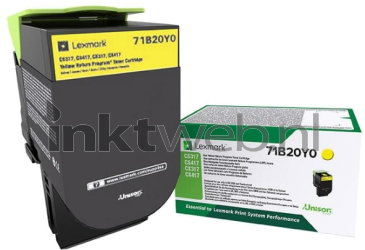 Lexmark 71B20Y0 geel Combined box and product