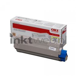 Oki C910 Toner geel Combined box and product