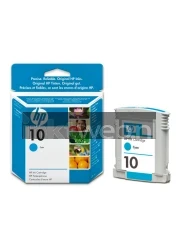 HP 10 cyaan Combined box and product
