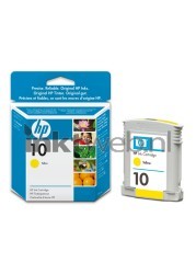 HP 10 geel Combined box and product