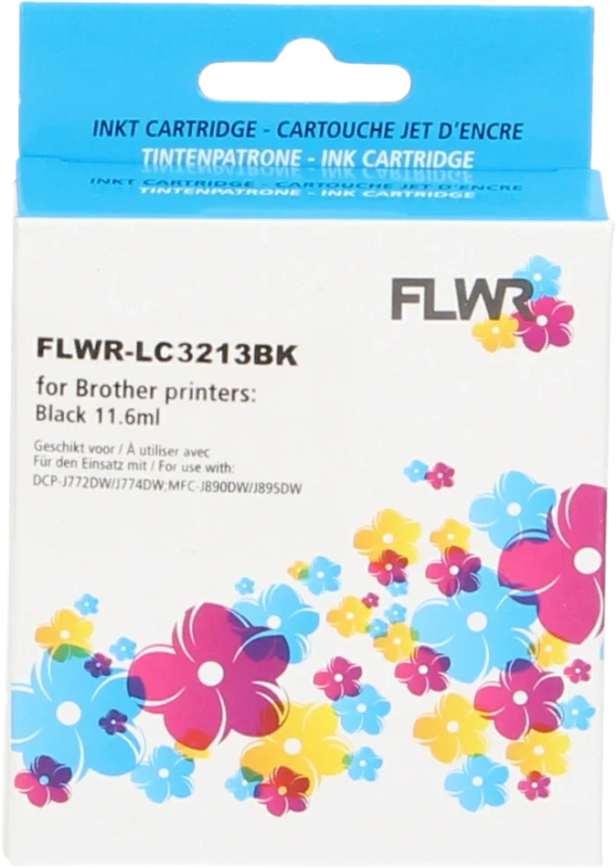 FLWR Brother LC-3211 zwart (Huismerk (compatible))