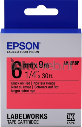 Epson  LK-2RBP zwart op rood breedte  Front box