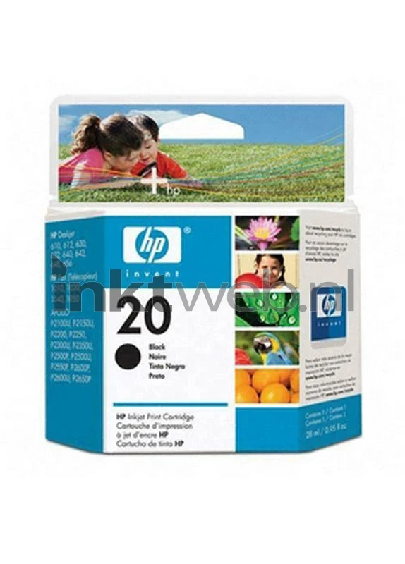HP 20 zwart (Origineel)