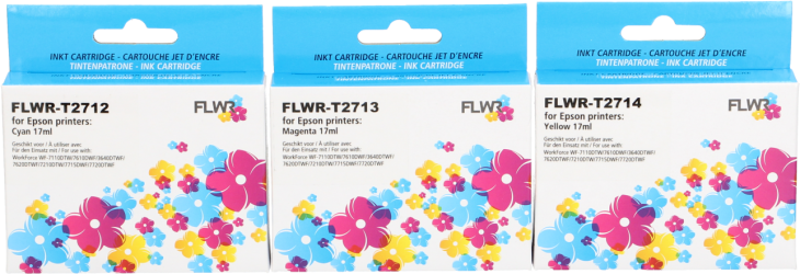 FLWR Epson 27XL 3-pack kleur FLWR-C13T27154010