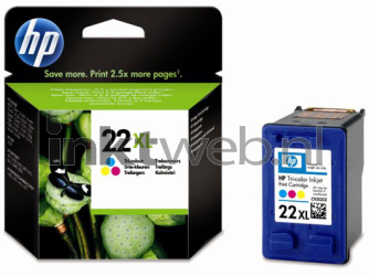 HP 22XL kleur Combined box and product