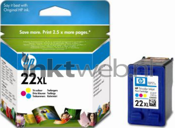 HP 22XL kleur Combined box and product