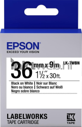 Epson  LK-7WBN zwart op wit breedte 36 mm Front box
